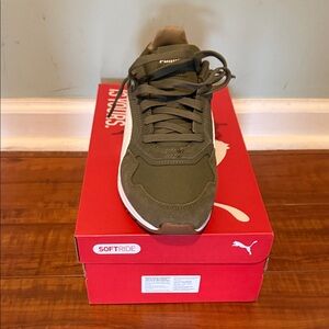 BRAND NEW Puma Khaki Green SoftRide Sneakers